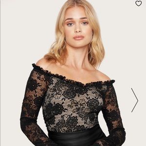 LACE OFF SHOULDER BODYSUIT